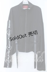 Jamie エーエヌケー / ロゴテープシースルージャケット  クロ O-25-11-07-073-LO-TO-IG-OS