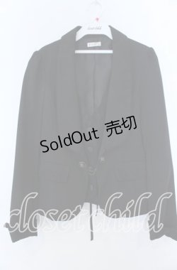 画像1: axes femme / ベストレイヤードジャケット Ｍ クロ O-25-11-07-076-AX-JA-IG-OS