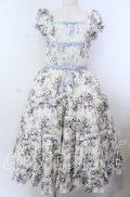 Victorian maiden / ロココブーケリボンティアードロングドレス  ブルー O-25-11-07-079-CL-OP-OW-OS