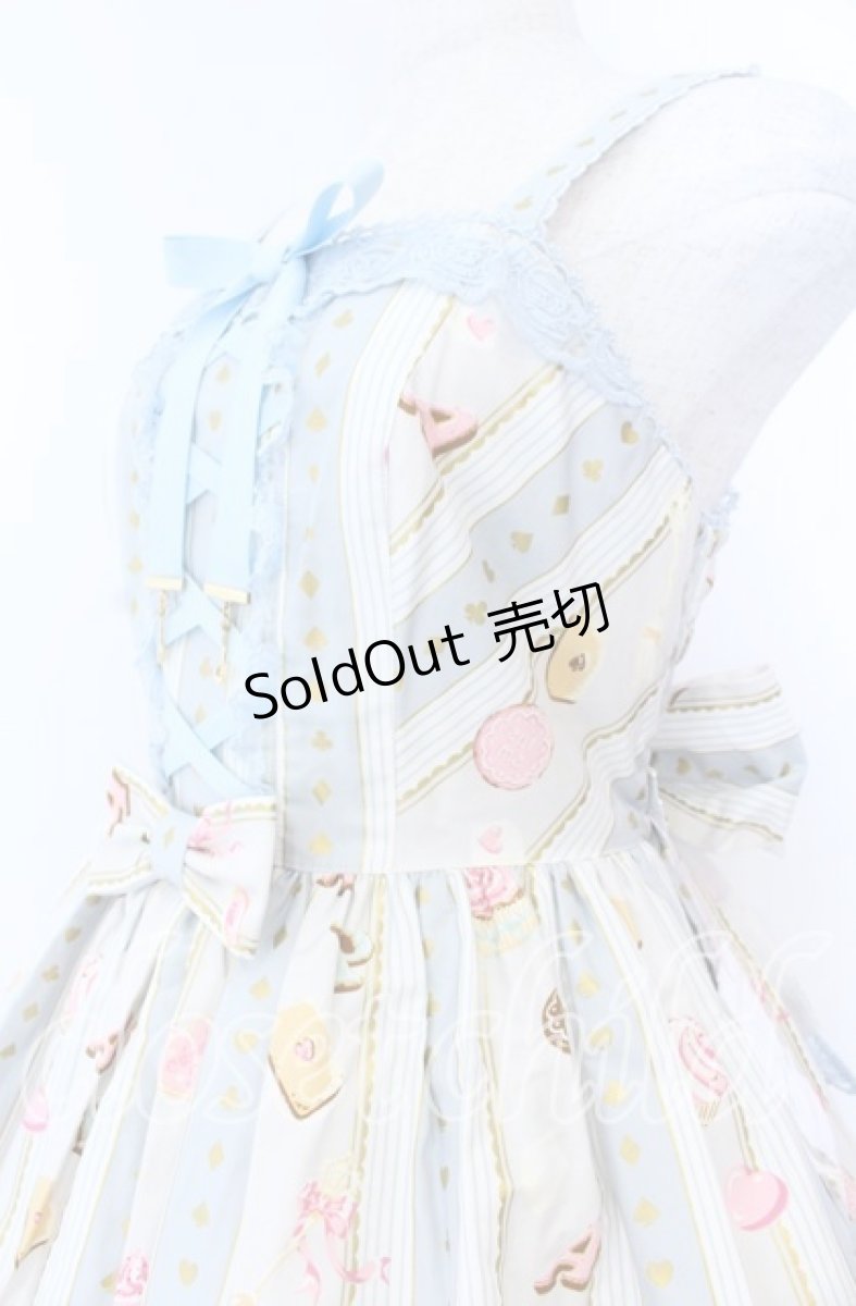 画像2: Angelic Pretty / Wonder Partyシャーリングジャンパースカート  サックス O-25-11-07-007-AP-OP-IG-OS (2)