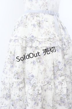 画像3: Victorian maiden / ロココブーケリボンティアードロングドレス  ブルー O-25-11-07-079-CL-OP-OW-OS