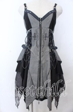 画像1: Ozz Croce / Garden of Fallen Angel ビスチェワンピース  ブラック O-25-11-07-080-OO-OP-OW-OS