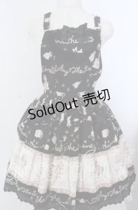 BABY,THE STARS SHINE BRIGHT / ねこ・NEKO・ラプソディー柄エプロンスカート  クロ O-25-11-07-084-BA-SK-OW-OS