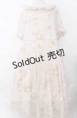 PINK HOUSE / 桜Teddyプリントミディワンピース  ピンク O-25-11-07-085-LO-OP-IG-OS