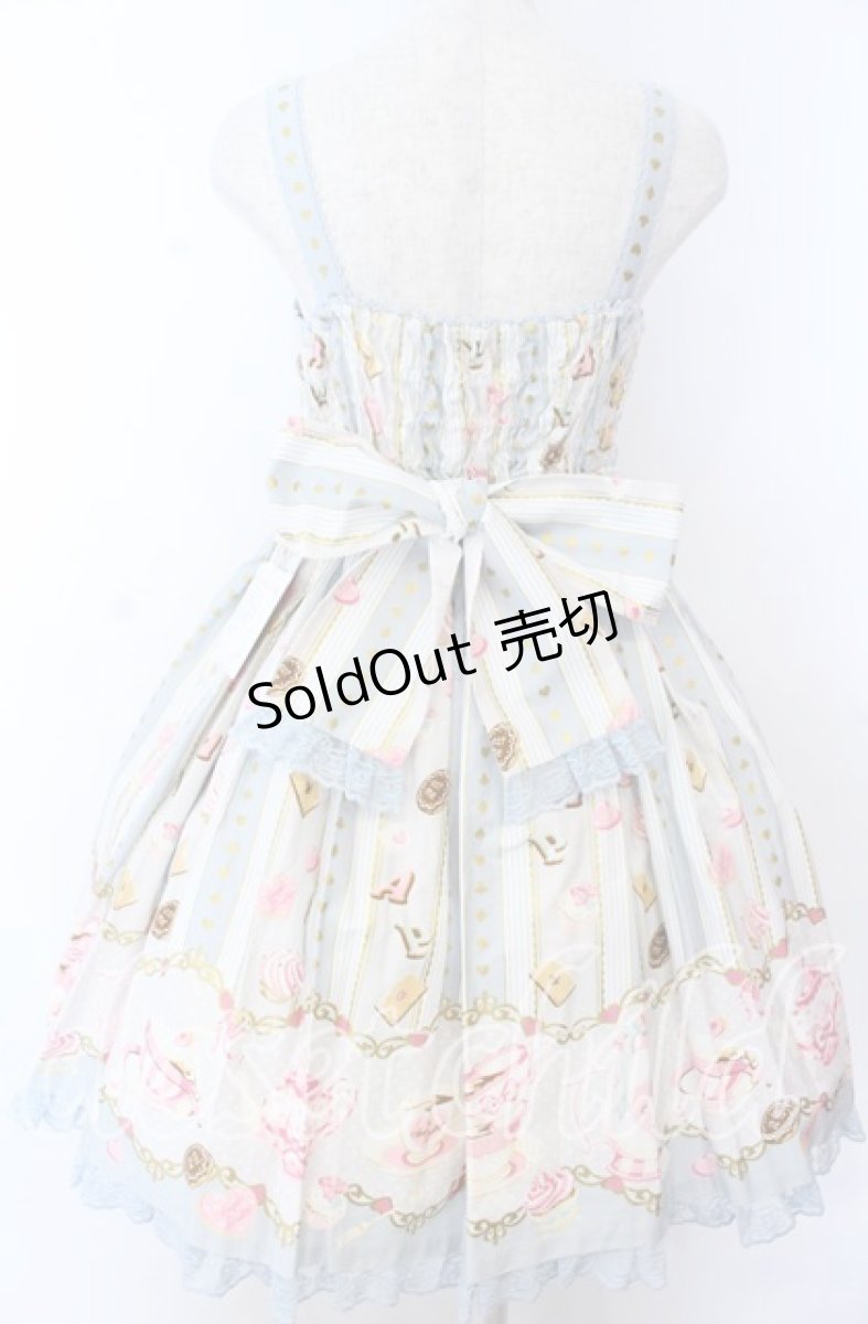 画像4: Angelic Pretty / Wonder Partyシャーリングジャンパースカート  サックス O-25-11-07-007-AP-OP-IG-OS (4)