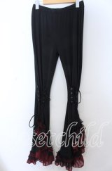 Qutie Frash / インナーレッグパンツ L ブラック×レッド O-25-11-07-087-QU-PA-OW-ZT1208B