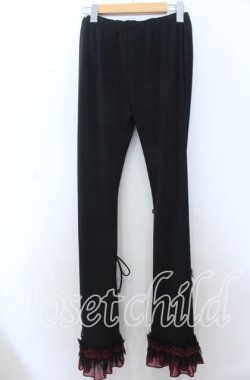 画像2: Qutie Frash / インナーレッグパンツ L ブラック×レッド O-25-11-07-087-QU-PA-OW-OS