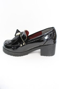 画像4: Amavel / ビジューリボン付ローファーパンプス XL クロ O-25-11-07-1040-CA-BG-OW-OS