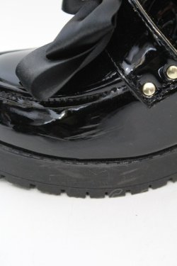 画像6: Amavel / ビジューリボン付ローファーパンプス XL クロ O-25-11-07-1040-CA-BG-OW-OS