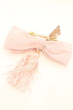 画像2: Amavel /  春花便りのお茶会和風リボンバレッタ  ピンク O-25-11-07-1042-CA-AC-OW-OS