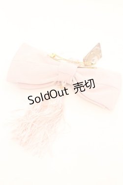 画像2: Amavel /  春花便りのお茶会和風リボンバレッタ  ピンク O-25-11-07-1042-CA-AC-OW-ZT168-F001