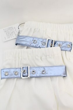 画像2: Jamie エーエヌケー / サイバーレッグウォーマー  シロ×サックス O-25-11-07-1044-LO-ZA-OW-OS