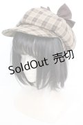 Amavel / くまの探偵さんリボン付キャスケット  ブラウン O-25-11-07-1045-CA-AC-OW-OS