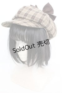 Amavel / くまの探偵さんリボン付キャスケット  ブラウン O-25-11-07-1045-CA-AC-OW-OS