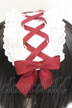 画像2: Amavel / 大正浪漫の夢紀行 ヘッドドレス  シロ×ワイン O-25-11-07-1047-CA-AC-OW-OS