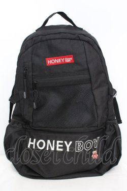 画像1: Honey Cinnamon / ロゴバックパック  クロ O-25-11-07-1005-LO-BG-IG-OS