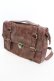 画像1: NieR Clothing / 3WAY メッセンジャーバッグ  ブラウン O-25-11-07-1049-PU-BG-YM-OS (1)