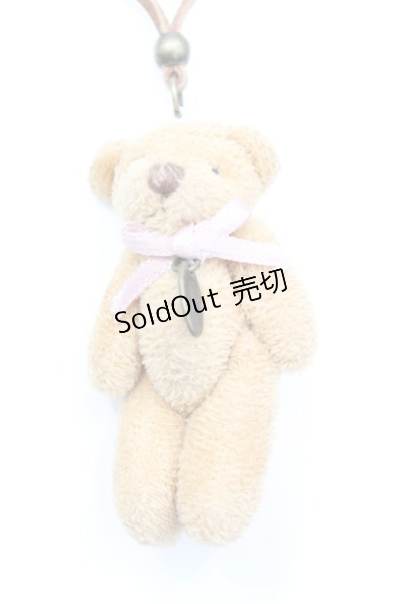 画像1: 【SALE】PINK HOUSE / くまぬいぐるみネックレス  ブラウン×ピンク O-25-11-07-1051-LO-AC-IG-ZT168-F006 (1)