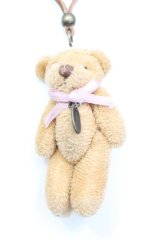 PINK HOUSE / くまぬいぐるみネックレス  ブラウン×ピンク O-25-11-07-1051-LO-AC-IG-ZT168-F006