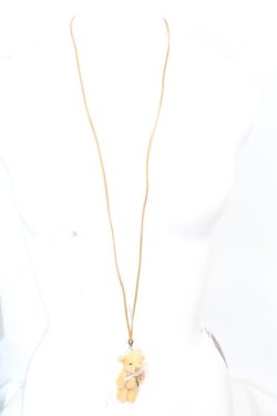 画像2: PINK HOUSE / くまぬいぐるみネックレス  ブラウン×ピンク O-25-11-07-1051-LO-AC-IG-OS