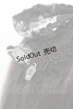 画像2: 【SALE】Moi-meme-Moitie / ローズフォレストレースカチューシャ  ブラック×ホワイト O-25-11-07-1060-MO-AC-IG-ZT171