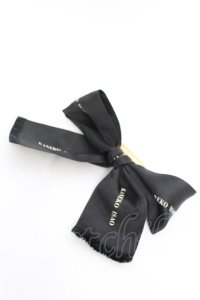 KANEKO ISAO / リボンバレッタ  クロ×ゴールド O-25-11-07-1063-EL-AC-IG-ZT168-F004