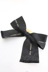 KANEKO ISAO / リボンバレッタ  クロ×ゴールド O-25-11-07-1064-EL-AC-IG-ZT168-F004