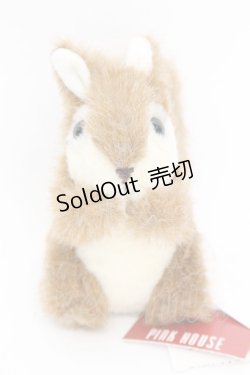 画像1: PINK HOUSE / りすブローチ  ブラウン O-25-11-07-1067-LO-ZA-IG-OS