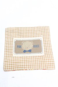 PINK HOUSE / コースター  ギンガムくま×苺 O-25-11-07-1068-LO-ZA-IG-ZT168-F006