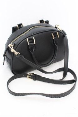 画像2: Maison de FLEUR / 青木 美沙子　Marroncream　リボンボストンバッグ  クロ O-25-11-07-1008-LO-BG-IG-OS