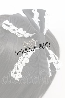 画像2: ALICE and the PIRATES / ロージアノーブルグログランカチューシャ  クロ×シロ O-25-11-07-1014-PA-AC-IG-OS