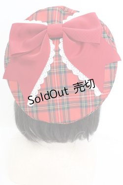 画像2: BABY,THE STARS SHINE BRIGHT / タータンチェックベレー  アカ O-25-11-07-1016-BA-AC-IG-OS