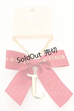 画像2: Maison de FLEUR / イニシャルバッグチャーム  アカ J O-25-11-07-1017-LO-ZA-IG-OS