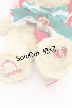 画像2: BABY,THE STARS SHINE BRIGHT / いちごになっちゃったくまくみゃちゃんポシェット  ミルクティー O-25-11-07-1002-BA-BG-IG-OS