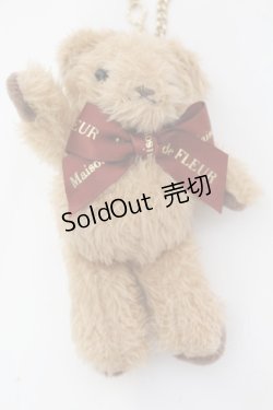 画像1: Maison de FLEUR / 店舗限定 ベアチャーム  ブラウンリボン O-25-11-07-1021-LO-ZA-IG-ZT487