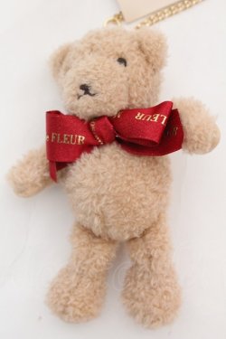 画像1: Maison de FLEUR / 店舗限定 ベアチャーム  アカリボン O-25-11-07-1022-LO-ZA-IG-OS