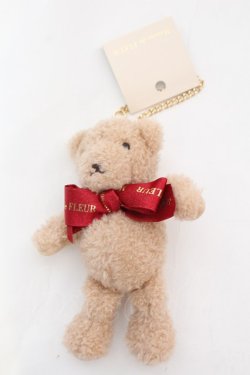 画像2: Maison de FLEUR / 店舗限定 ベアチャーム  アカリボン O-25-11-07-1022-LO-ZA-IG-OS