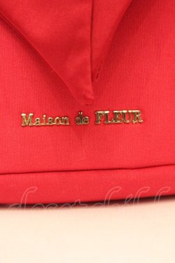 画像2: Maison de FLEUR / SnowWhite/フリルハンドルトートバッグ  アカ O-25-11-07-1003-LO-BG-IG-OS