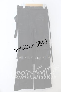 画像2: Drug Honey / セパレートプリントパンツ  ブラック O-25-11-07-091-PU-PA-IG-OS