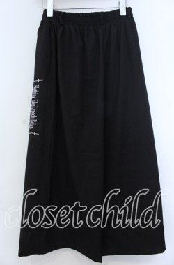 画像2: NieR Clothing / 刺繍入りワイドパンツ  ブラック O-25-11-07-092-PU-PA-IG-OS