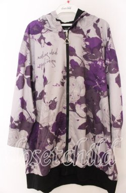 画像1: NieR Clothing / 〜紫薔薇〜パーカー F グレーｘパープル O-25-11-07-097-PU-TO-YM-OS