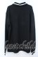 画像2: NieR Clothing / 襟付きWHITE LINE UNISEXプルオーバー  ブラックｘホワイト O-25-11-07-098-PU-TO-YM-OS (2)