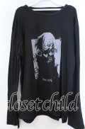 NieR Clothing / UNISEX LONG SUMMER カットソー  ブラック O-25-11-07-099-PU-TO-YM-OS