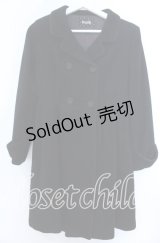 MILK / ダブルフレアコート  クロ O-25-11-07-104-ML-CO-YM-OS