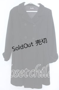 MILK / ダブルフレアコート  クロ O-25-11-07-104-ML-CO-YM-OS