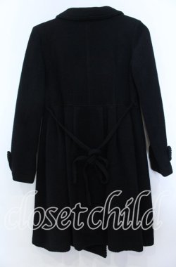 画像2: MILK / ダブルフレアコート  クロ O-25-11-07-104-ML-CO-YM-OS