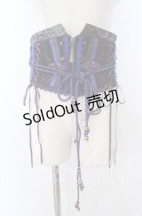 Ozz oneste / 朧藤コルセット  ブラック×ブルー×パープル O-25-11-07-009-OO-TO-IG-OS