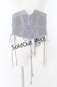 Ozz oneste / 朧藤コルセット  ブラック×ブルー×パープル O-25-11-07-009-OO-TO-IG-OS