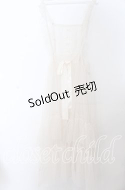 画像2: m petit by misako / ドットチュールエプロン M シロ O-25-11-07-107-LO-OP-IG-OS