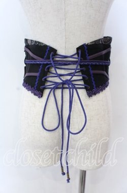 画像2: Ozz oneste / 朧藤コルセット  ブラック×ブルー×パープル O-25-11-07-009-OO-TO-IG-OS